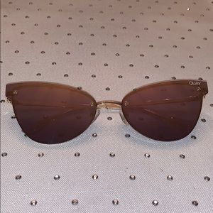 Quay Australia cat eye gold lenses sunglasses
